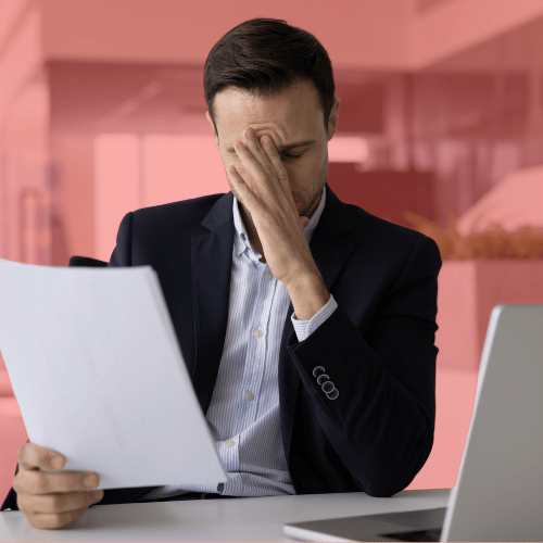 CEO Founder_frustrated complex report_500x500