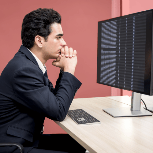 CEO Founder_frustrated complex spreadsheet _500x500