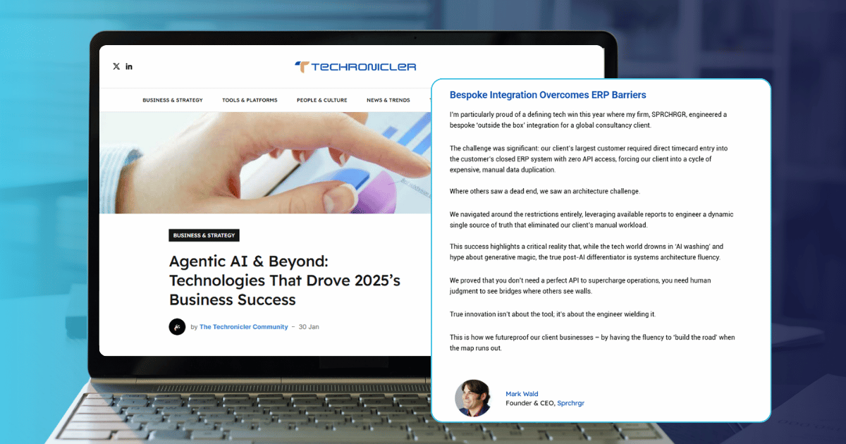 Beyond AI Hype: Finance Leaders Need Systems Architecture Fluency, Says Mark Wald in Tech Publication